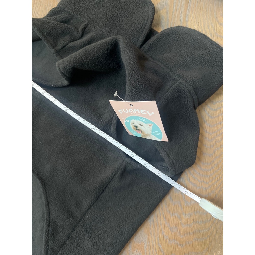 Fuamey Black Fleece Dog Coat 2xl - Picture 5 of 5